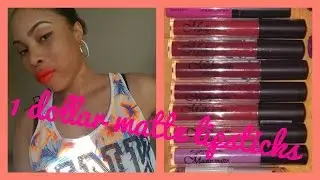 Свотчи жидкой матовой помады KLEANCOLOR Madly Matte за 1 доллар!