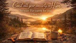 Christian Background Ambience Bible Verse Loop 1 Peter 5:7 Casting Anxiety on Him