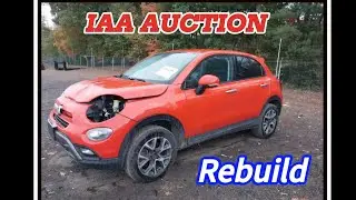 I bought this 2018 Fiat 500X Trekking From IAA Insurance Auction Rebuild!
