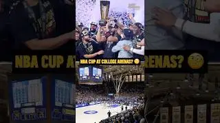 Would you be more interested in the NBA Cup if it was played at a famous college arena? 🤔