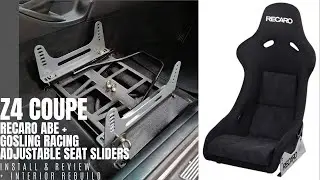 Recaro Pole Position ABE + Gosling Racing Adjustable Seat Mounts Install & Review | PROJECT GTZ4