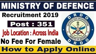 Ministry Of Defence Recruitment 2019