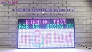 RUNNING TEXT P10 RGB UK. 48 X 96 PIXELS (GENERAL TESTING)