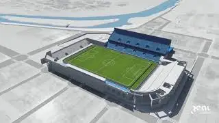 Belgrano Soccer Stadium / Architectural Animation / Real Visualization