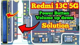 Redmi 13c 5G on off Button not working , redmi 13C 5G volume up down not working #onoffbuttonrepair