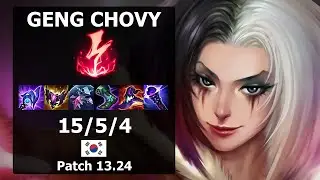 GenG Chovy Leblanc MID vs Yone| Patch 13.24 KR Challenger