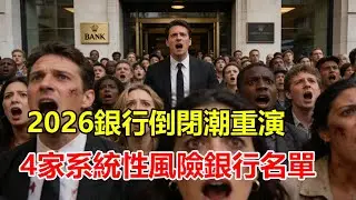 2026 銀行倒閉潮重演？這 4 家「系統性風險」銀行名單被外媒點名！快檢查你的存摺，超過這個數字的錢，保險一毛都不賠！#2026 #銀行倒閉 #系統性風險 #存款保險  #金融危機 #投資理財