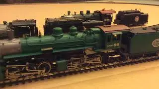 Sierra Railroad 2-6-6-2 Mallet Articulated Steam Locomotive & tender.