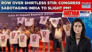 Shirtless Stir At AI Summit, BJP Blames 'Gaddar' Rahul; Congress Sabotaging India To Slight PM?