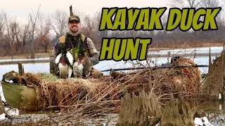 Solo KAYAK Duck Hunt (limited out) | Wheeled the Nucanoe Kayak to the spot 