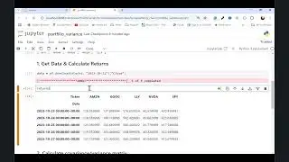 How to Calculate Multi-security Portfolio Variance & Volatility with Python in 5 Minutes