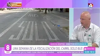 8 AM - Monitoring the use of the bus-only lane