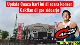 Situasi terkini di acara konser caknan gor sidoarjo