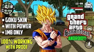 [1MB] Goku Skin And Powers Mod GTA SA Android | Dragon Ball Z Goku Mod GTA SA Android