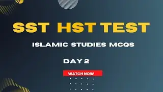 Important Mcq's for SST HST Test preparation DAY 2|Islamic studies MCQS| Most repeated Mcq's