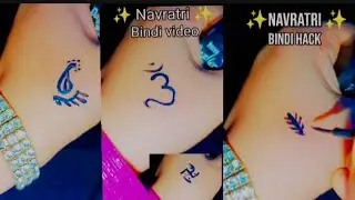 Navratri Bindi simple ideas 💡😍 || Bindi Hack video using eyeliner 