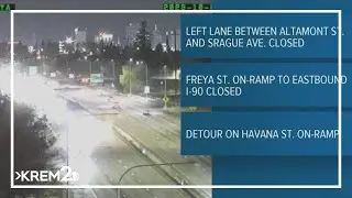 Traffic Alert: Lane, ramp closure coming to EB I-90 near Freya on Sunday, October 26