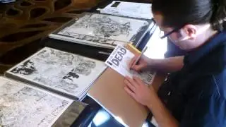 Joe Weems inks Tim Vigil Sketch @ EBCC 2014 (Pt 3)