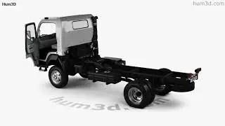 Mitsubishi Fuso Canter (FG) Wide SingleCab ChassisTruck with HQinterior 2016 3D model by Hum3D.com