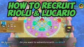 How to Recruit Riolu / Lucario - Pokemon Mystery Dungeon: Rescue Team DX