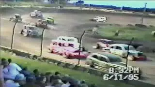 Dirt Track Modified Hot Rods IMCA Racing - Interstate Speedway - Jefferson, SD, USA - June 11, 1995