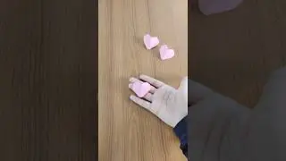 3D heart by sticky note (part 12) #diy #craft #3dart #heart #heartcraftideas #shorts #3dheart #paper