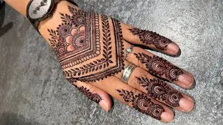 Beautiful Backhand Mehndi Design Tutorial | Dome Shape Mehndi #henna #mehndi #hennatutorial 