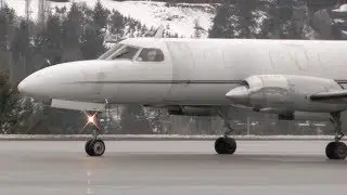 Fairchild Swearingen Metro II Takeoff - Great Turboprop Sound!