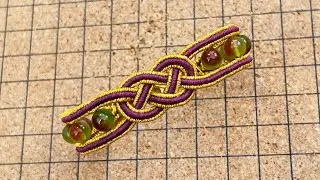 编绳双钱结手链制作过程/macrame/knot/饰品制作