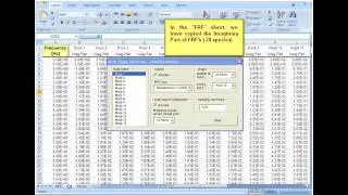 Excel macro for Mode Shape Extraction
