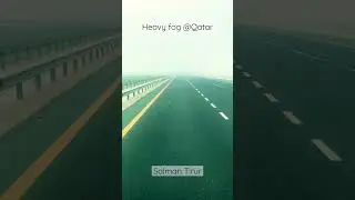 Heavy fog in Qatar #qatar #fog #weather