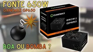 UNBOXING FONTE GAMEMAX GP650W - 80 BRONZE - PRIMEIRAS IMPRESS&Otilde;ES