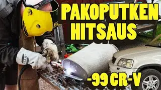 Pakoputken hitsaus, valmistellaan tonnin nelivetoa leimalle