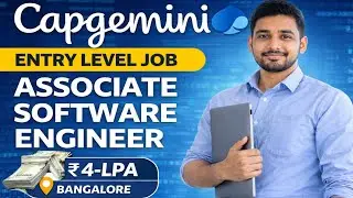 Capgemini Entry Level Job 2026 | Associate Software Engineer | Freshers Apply Now