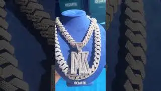 CRAZY VVS Moissanite Custom Pendant + Cuban Chain