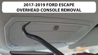 Как снять потолочную консоль / чехол для солнцезащитных очков Ford Escape 2017-2019.