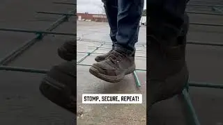 Stomp, secure, repeat with #SNAPPERS #REBAR #CONCRETEINNOVATION