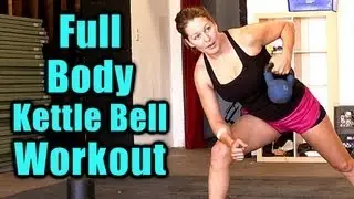 Full Body Workout: Kettle Bell Exercise Routine, Tone at Home Cardio Fitness Training, Burn Fat FAST