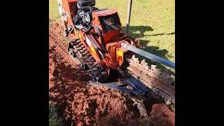 Ditch Witch C24x back fill blade! #trenching #ditchwitch #backfilling #electrical #electrician
