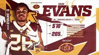 Zach Evans Highlights: Gopher Football #HYPRR22 Signing Day