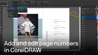 How to add and edit page numbers in CorelDRAW | Step-by-step tutorial