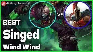 🛑 Wind Wind Singed vs Pantheon (2000 LP Singed OTP) - Wind Wind (小风风c) Singed Guide