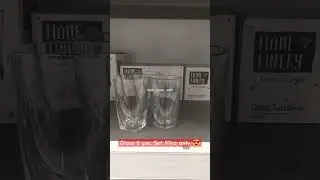 👉 Vishal Mega Mart Glass 6 psc set 99rs 🤩 #short #trend #sasta_bazaar_2024
