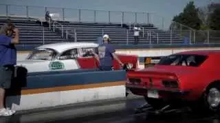 Shifters USA:  '68 Camaro vs. '55 Chevy $2,000 to win stick car race!