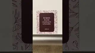 James 4:6 &mdash; DIVERSEBEE Bible Verse Cards - Purchased at Amazon. #Jesus