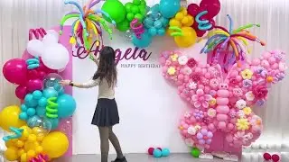 Balloon party, aesthetics party, balloon making, flower arrangement, business decoration, video