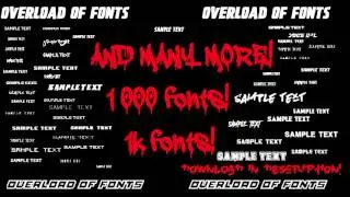 [Font pack] OVER 1K FONTS FREE DOWNLOAD! 1 000 + FONTS!