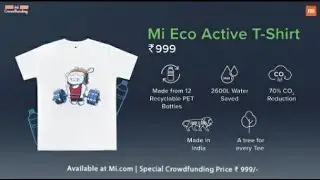 Introducing #MiEcoActive T-shirt | 100% made from Recyclable Plastic