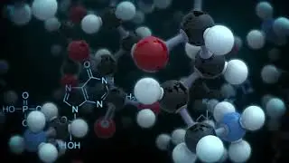Chemical Molecular Background in Black - Video 515208