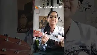 tumse behetar song cover🤍#tumsebehtar #ssktk #ukulele #bollywoodsinger #janhavik